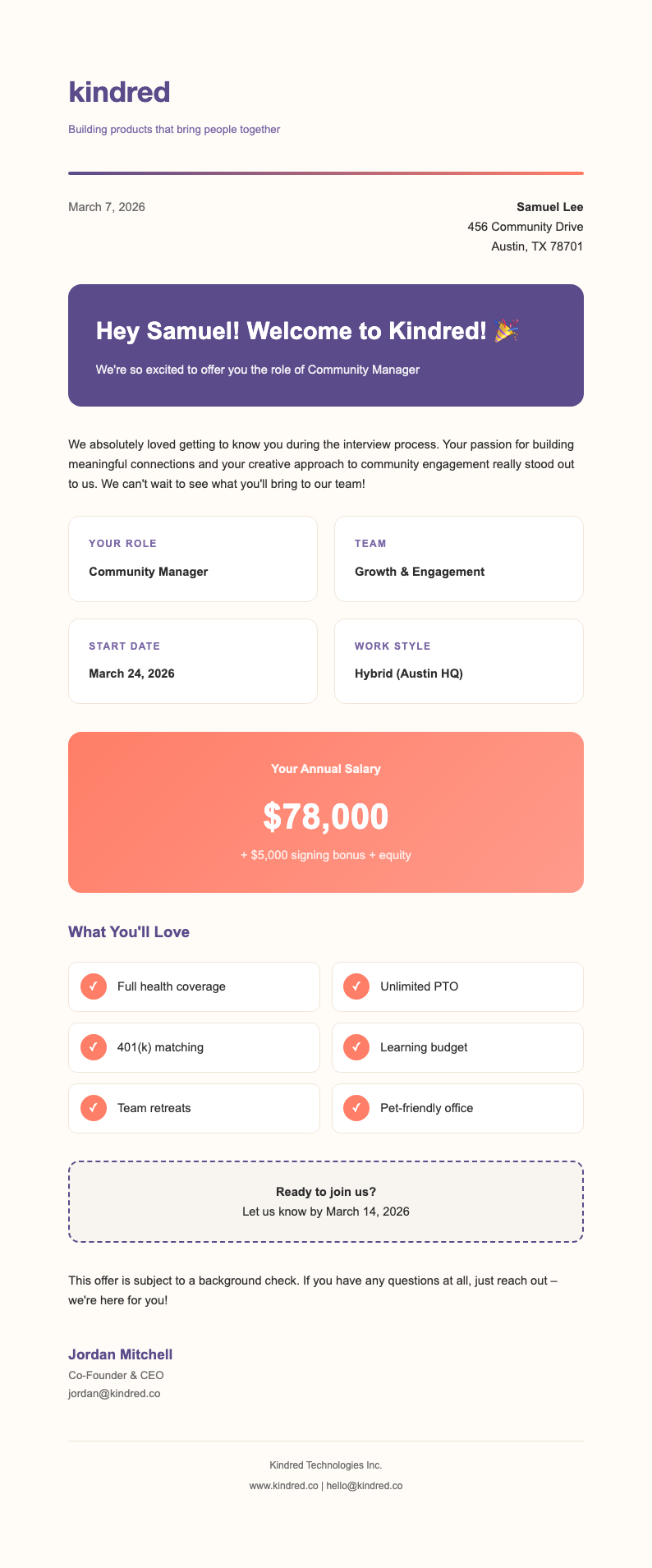 Startup casual friendly